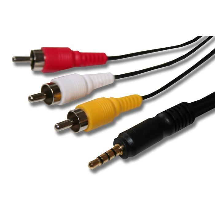 Câble AV pour JVC GRDVL817, GRDVL9000, GRDVL915 etc., remplaçant STV