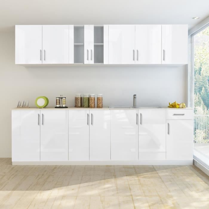 Start Armoire De Cuisine Ivoire Brillant Achat Vente Pas Cher