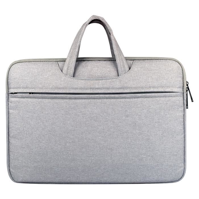 Wewoo - Sacoche ordinateur 15.6 - 17 pouces gris pour 15,6 et ci-dessous  Macbook, Samsung, Lenovo, Sony, DELL Alienware, CHUWI, ASUS, HP Sac à  bandoulière portatif à glissière résistant à l'usure respirant, 