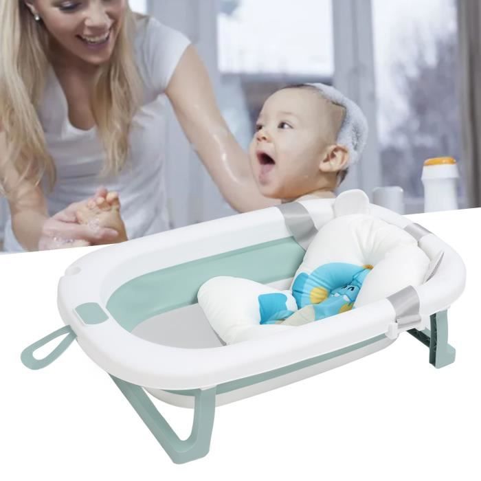 Coussin De Bain Bébé Suspendu - Réducteur De Baignoire Antidérapant 0-12 Mois - Matière Respirante Et Confortable