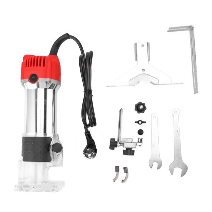 Fraiseuse Verticale 800W TICFOX – Défonceuse électrique 6 Vitesses, 30 000 Tr/min, Avec 15 Fraises