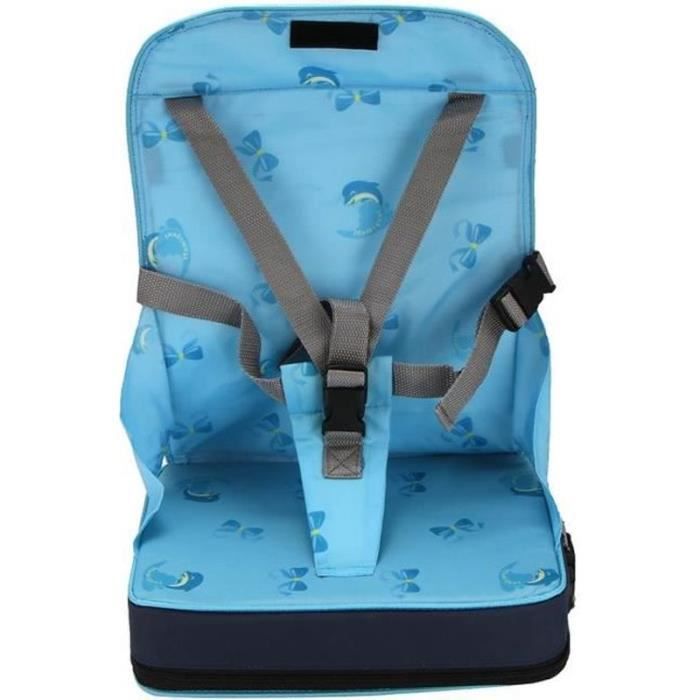 Siège Rehausseur Portable Bébé - Pliable Avec Poche - Rose