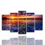 Sans Cadre 5 Pcs Lac Et Coucher De Soleil Plus Beau Paysage Paysage Mur Art Hd Imprimer Toile Peinture Photos Pour Salon Decor Achat Vente Toile Art Mural Coucher De Soleil Cdiscount