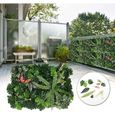 Mur Gazon Artificiel, Panneau Plante Artificielle Murale, pour la Maison, la Chambre ou Le Jardin - Décoration (A)-1