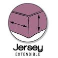 TODAY Drap Housse 140X190 2 personnes Jersey uni violet JERSEY TODAY-1