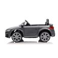 Voiture électrique enfant, Audi TT RS 12V avec 2 moteurs de 30 W, télécommande 2,4 G, 3-5 km-h, Klaxon, Bluetooth, 3 à 6 ans, Gris-1