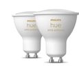 PHILIPS Hue White Ambiance Ampoules LED connectées GU10 Compatible Bluetooth - Pack de 2-1