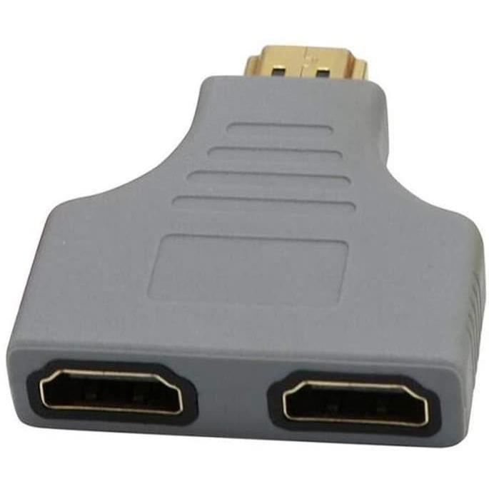 JZK - Câble Répartiteur HDMI 1 Mâle Vers 2 Femelles, 30 Cm, 1080P - Pour écrans TV, Moniteurs, Projecteurs - Plug & Play