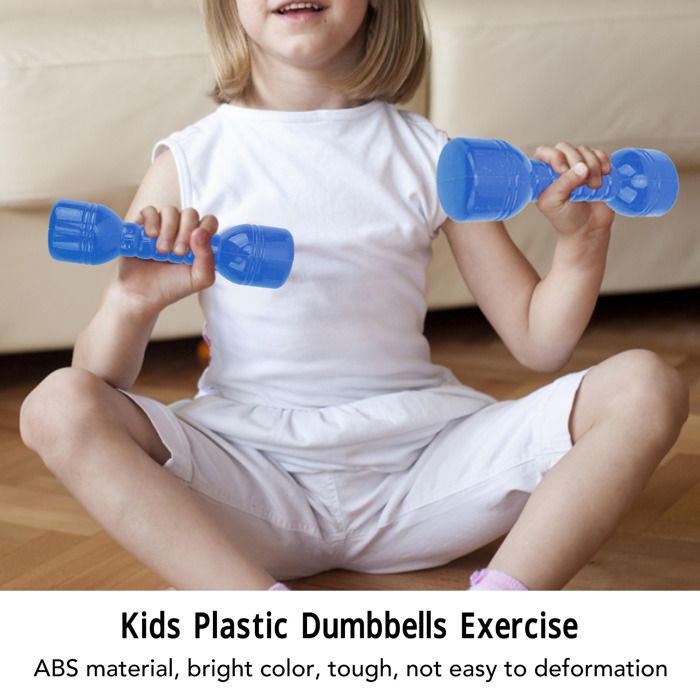 Lot De 4 Paires D'haltères En Plastique Pour Enfants - Léger, Ergonomique - Pour Jeux Sportifs, Gym à La Maison