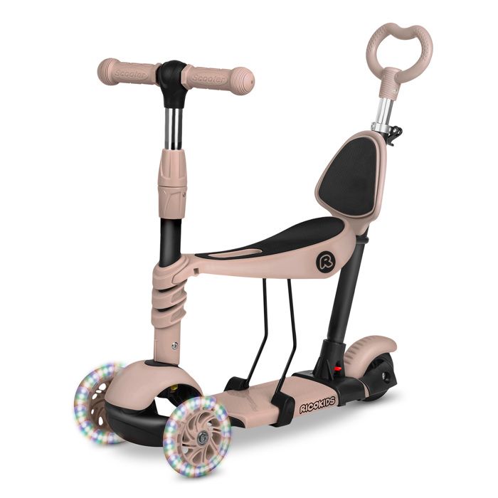 3 Ans Stompa Trottinette à 3 Roues Avec Siège, 2 En 1 Trottinette