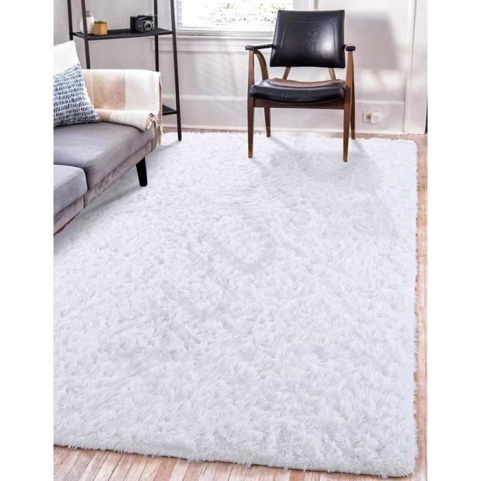Tapis Blanc Poil Rasnull