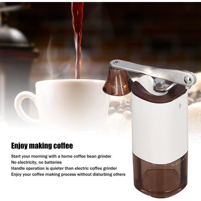 Moulin à Café Manuel Acier Inoxydable Helweet – Broyeur Manivelle Compact Pour Camping Et Bureau