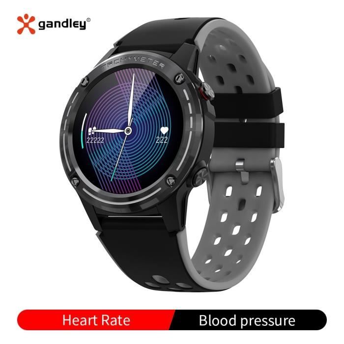 Montre connectee Gandley M6C GPS Sport Bluetooth montre intelligente hommes femmes activite de Fitness traqueur de Type Gray Cdiscount Telephonie