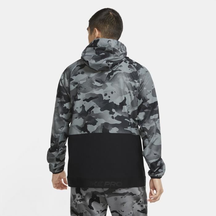 Veste Capuche Camo Nike Pro Flex Vent Noir Manches longues