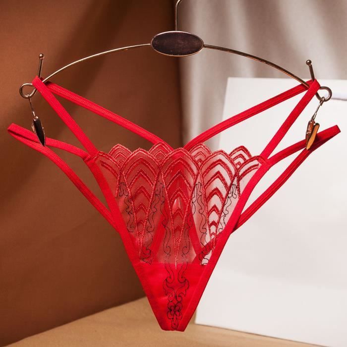 Slip rouge femme best sale
