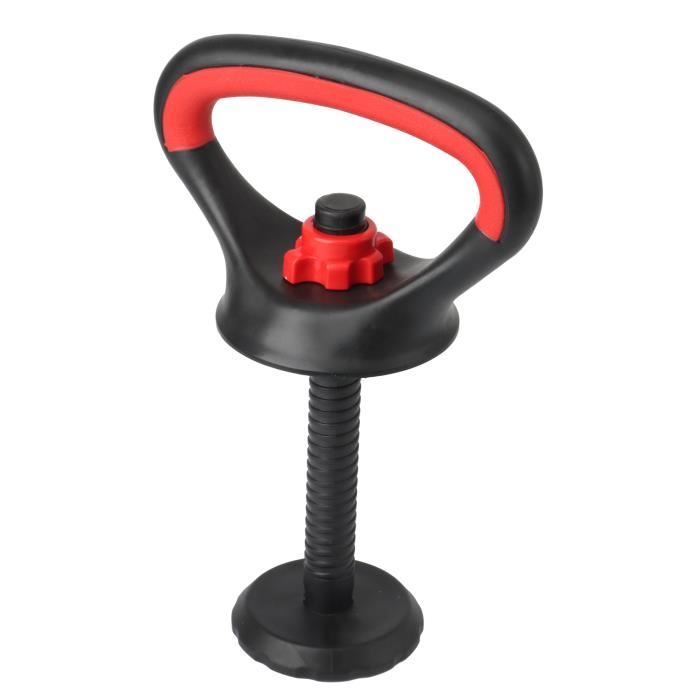 Kettlebell 10 Kg - haltère boule - poignée ergonomique - PU gris bleu