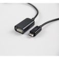 Micro USB Host OTG Cord câble adaptateur pour Samsung / Nokia / Sony Google Android Phone Tablet-2
