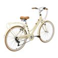 BIKESTAR | VTC Vélo de ville | 26" pouces | 7 vitesse Shimano | Vélo urbain pour femmes | Vélo de Confort Retro | Beige-2