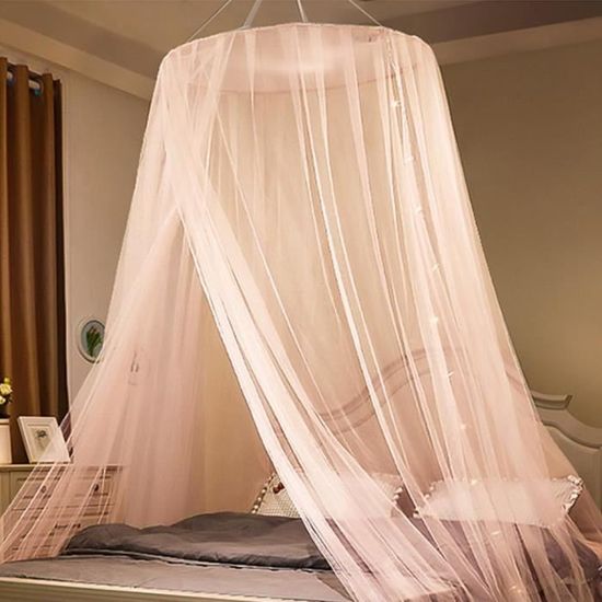 Moustiquaire De Lit,moustiquaire Ciel De Lit, Ciel De Lit Bebe, Facile à Installer, Adapté Pour Lit Bébé, Lit Simple, Lit Double, Blanc