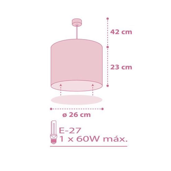 Luminaire Suspension Enfant Sweet Love Cygne Rose - Plafonnier Réglable En Hauteur, Diffuseur Amovible, Culot E27 - Décoration Chambre Fille