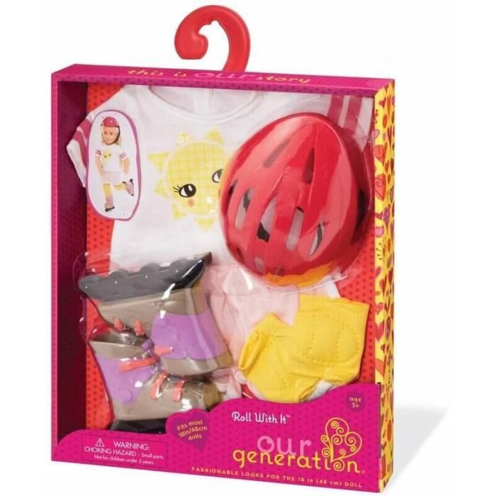 Vetement Poupee 46 cm Tenue Classique Roller Cdiscount Jeux Jouets