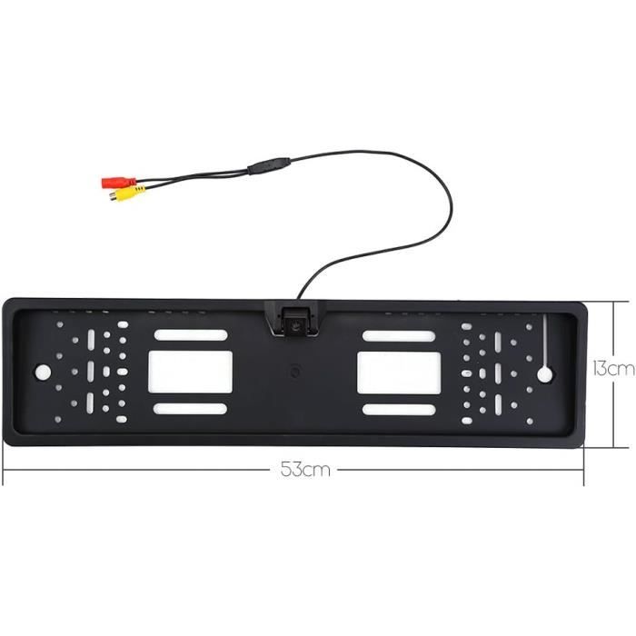 Support Plaque D'immatriculation Avec Caméra 4 LED - Pour Caméra De Recul