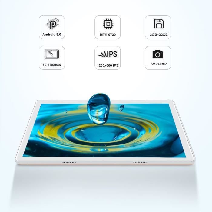 Tablette Tactile 10 Pouces Android 9.0 4G Tablettes2