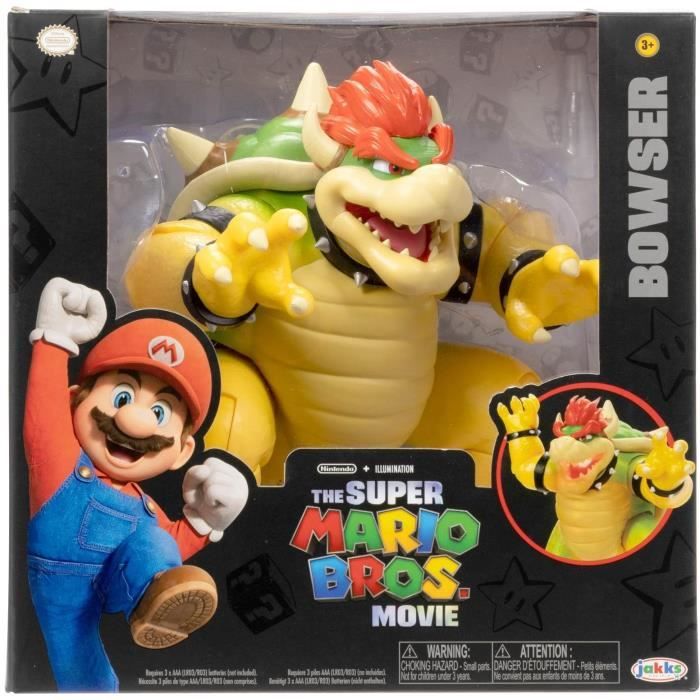 Figurine électronique Bowser - JAKKS PACIFIC - Mario Movie - 18 cm