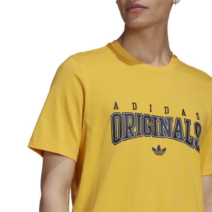 T shirt top adidas jaune