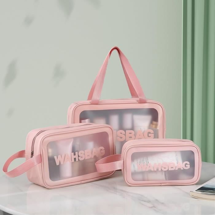 Pochette Trasparente,Borse da Toilette Trasparente 5 pezzi PVC Sacchetto Impermeabile Cosmetici