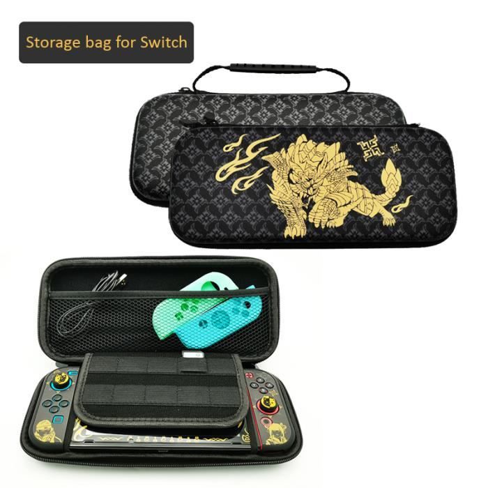 PS5 Sac de transport, PS5 Étui, PS5 sac de rangement,PS5 Bag Sac de voyage pour console Playstation 5 / contrôleur DualSense / câbles et accessoires -HAOBUY-Noir bleu - Etui et protection gaming