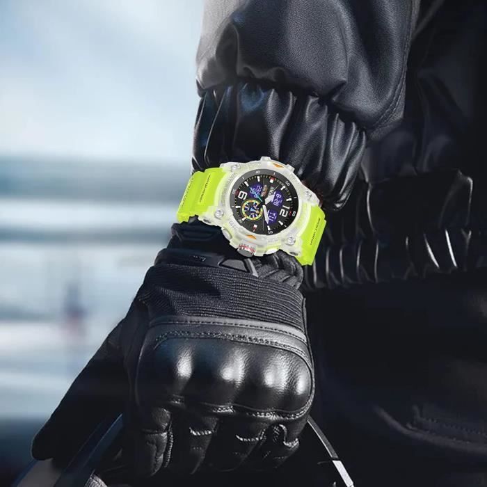 Montre Homme Militaire Alarme Chronom tre Montre Digitale Double