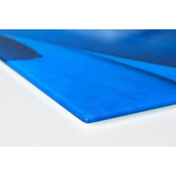 Planche à Découper Verre Trempé Tulup 60x52cm - Protection Plaque Induction + Décoration Cuisine