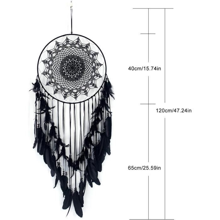 Couche Adolescent Garcon Nice Dream Attrape-rêves étoile Et Lune - Décoration Murale En Macramé Pour Chambre à Coucher Adulte - Avec Pompons - Décoration D'intérieur Attrape Reve Bois Flotte