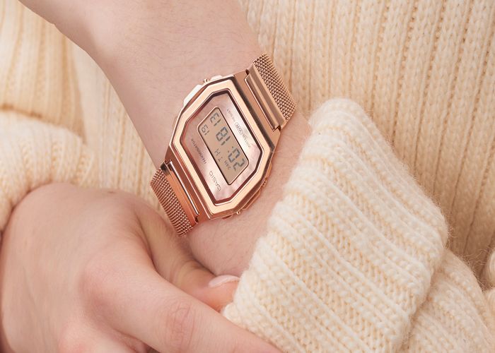 Montre casio hotsell femme rose gold