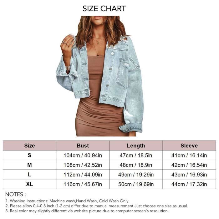 Veste en jean a trou clearance
