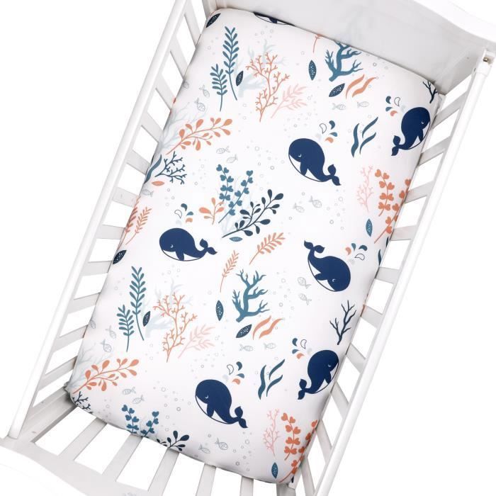 Drap Housse pour Bébé Medi Partners Excellent pour un lit bébé, enfant,  100% coton, protège matelas bébé, literie 60x120 cm, Océan - Cdiscount  Puériculture & Eveil bébé