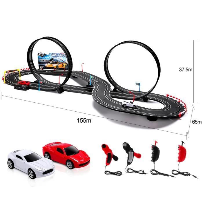 PIMPIMSKY Circuit miniature de Voiture électrique à double piste, Jouet de  Piste de Voiture en anneau, Cadeau de Noël pour Enfants - Cdiscount Jeux -  Jouets