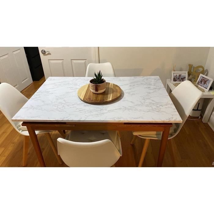 Papier Adhésif Marbre Pour Meubles 40x300 Cm - PVC Imperméable, Anti-tache, Facile à Poser, Pour Cuisine/salle De Bain
