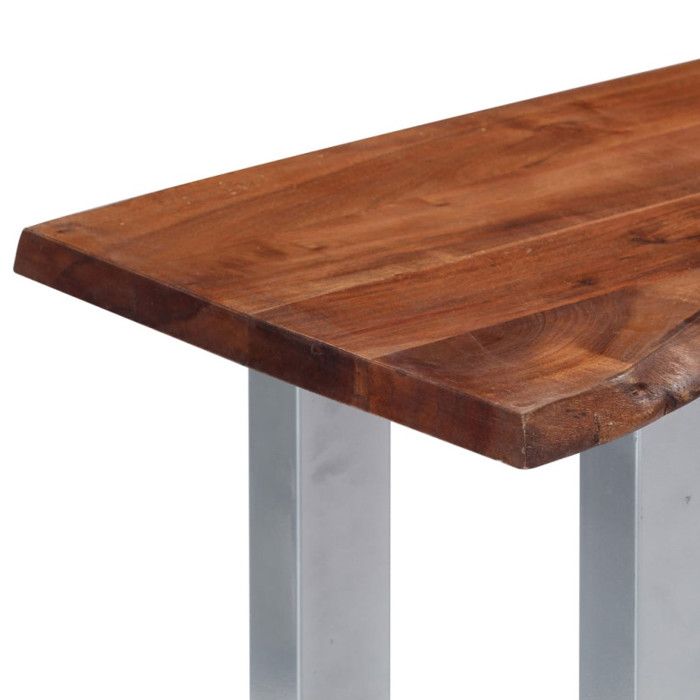 Console Salon En Pin Massif VidaXL - Table Entrée Avec Tiroir 80x30x72cm