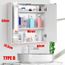 Tempsa Meuble Salle De Bain Mural Armoire De Toilette 2 Portes