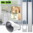 Kit calfeutrage climatiseur Fenêtre climatiseur mobile - Pour climatiseur portable - Tuyaux 15 cm diamètre