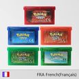 Pack Français Pokémon Game Boy Advance 5 Jeux Rubis - Saphir - Rouge Feu - Vert Feuille - Emeraude-0