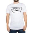Vans Homme T-shirt Patch complet Logo, Blanc-0