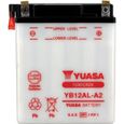 YUASA - Batterie Moto 12V Avec Entretien Sans Pack Acide Yb12Al-A2 / Yb12Ala2-0