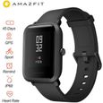 Montre Connectée Xiaomi Amazfit Bip Huami Intelligente Watch Mi Pace Lite GPS IP68 Gloness Fréquence Cardiaque - Noir-0