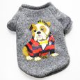 14-XS 1-1.5kg -Mignon chien à capuche chien vêtements pour chiens manteau veste laine Ropa Perro bouledogue français vêtements pour-0