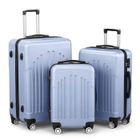 ALIGHTUP - Set de Valises, Lot de 3 valises, Ensemble de bagages, ABS+PC, 55-65-75cm - Bleu profond