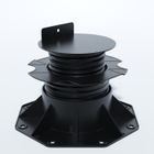 44718 PLOT RÉGLABLE DE 60 À 138 MM POUR TERRASSE BOIS ET COMPOSITE - L: 186 mm - l: 186 mm - Noir