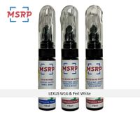MSRP FRANCE - Kit stylos retouche peinture voiture pour LEXUS W16 & Perl White - Atténuer rayures ou éclats de peinture